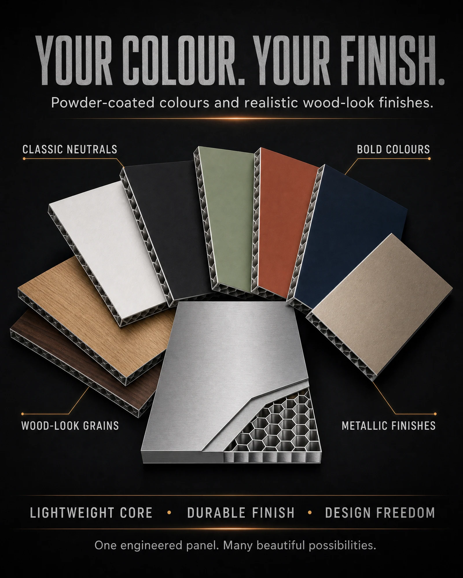 Your colour. Your finish.