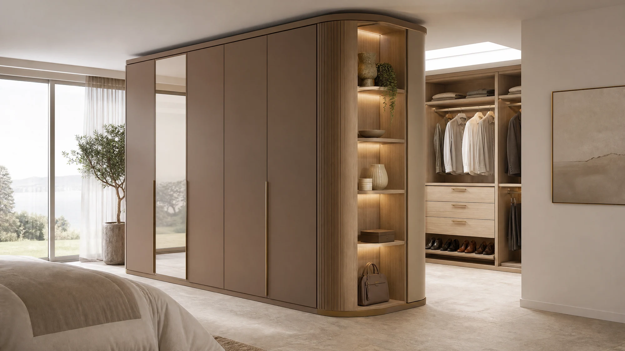 Wardrobe — clay room divider