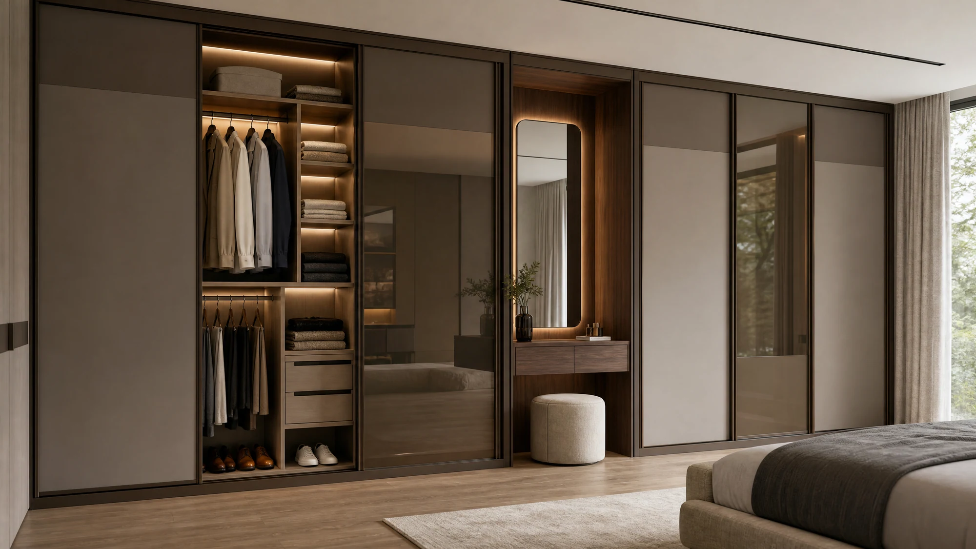 Wardrobe — full wall sliding